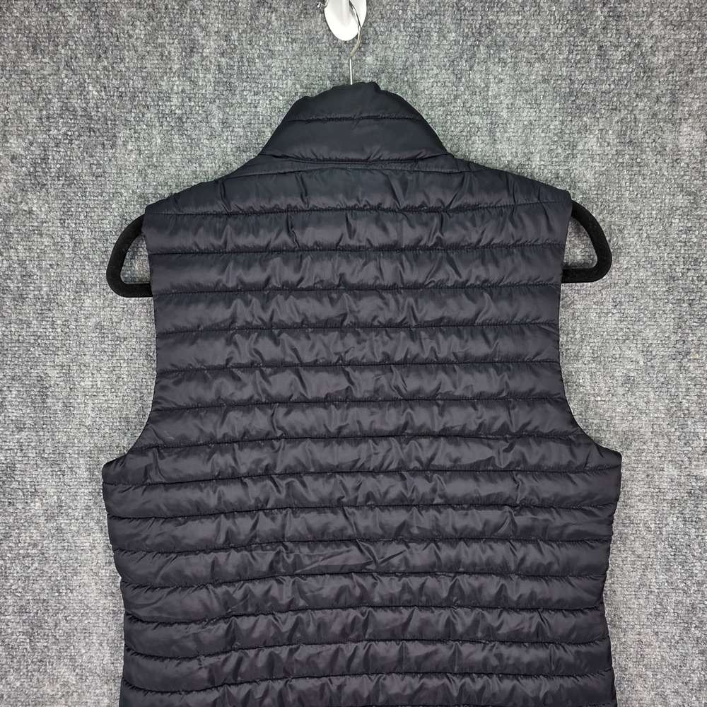 Eddie Bauer Puffer Vest Women Small Black Packable Quilted APEX Logo Utility - Picture 8 of 13